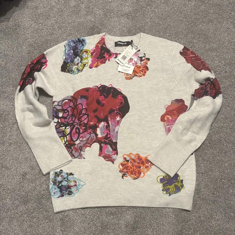 Desigual Multicolor Artistic Sweater